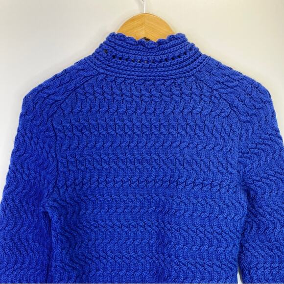 DREYDEN Dyer Merino Wool Knit sweater cobalt blue - M - Picture 9 of 10